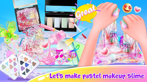 Pastel Makeup Slime - Rainbow Slime Simulator screenshot 3