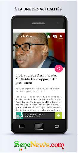 SeneNews : News in Senegal screenshot 5