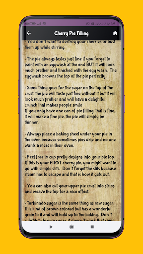 Cherry pie recipe screenshot 3