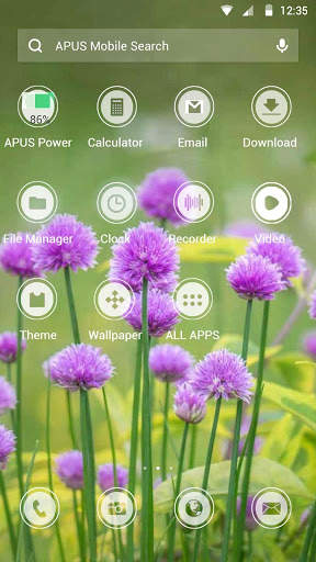 Flower-APUS Launcher theme screenshot 2