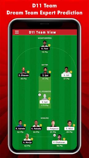 Dream Team 11 Dream11 App Tips screenshot 3