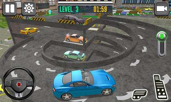Realistic Auto Car Parking Dr. Driving In Garage screenshot 2