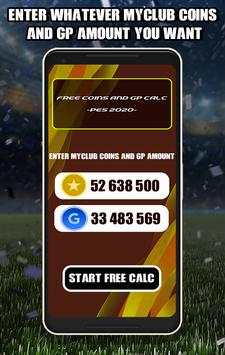 Free MyClub Coins And GP Calc For PES 2020 screenshot 2