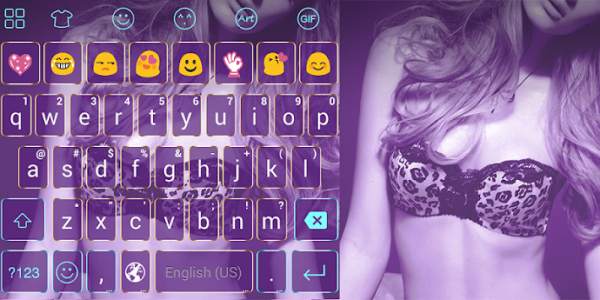 Emoji Keyboard-Sexy Girl screenshot 1