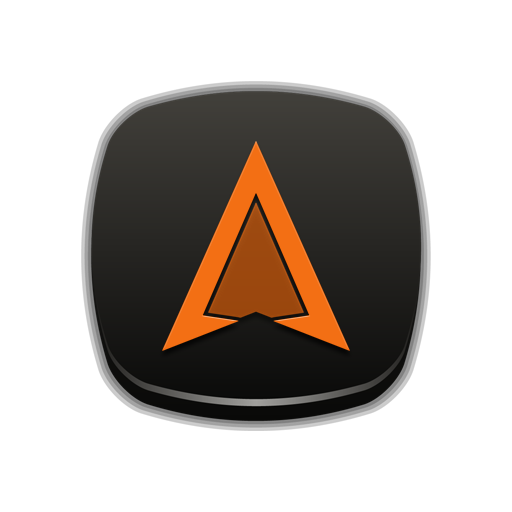 Pop Orange On Black Icons icon