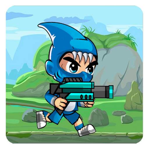 Boy Shark Shooter and Run 2.0