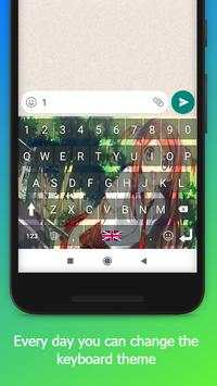 Anime Girl Keyboard Theme screenshot 4