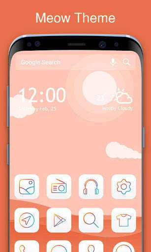 Meow Theme for Mega Launcher screenshot 2