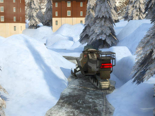 Snowmobile Racing Simulator Parking Games 2017 screenshot 13