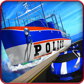 Politie Schip Transporter Spel - Auto Spel icon