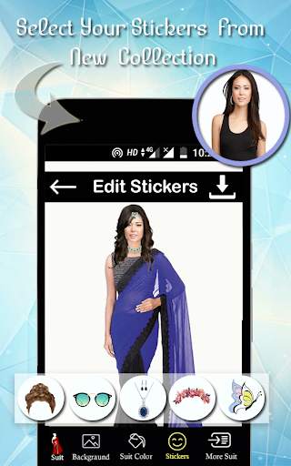 Saree Photo Montage 3 تصوير الشاشة