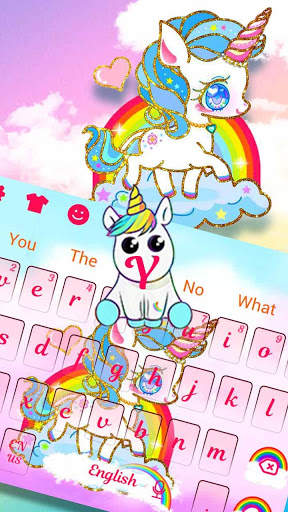 Rainbow Unicorn Keyboard screenshot 1