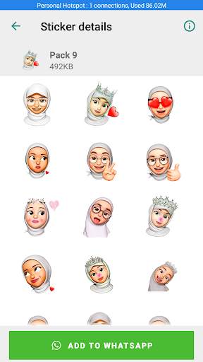 Memoji Hijab Stickers screenshot 3