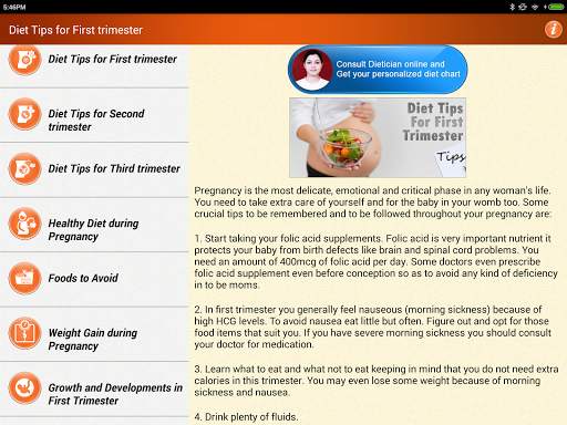Pregnancy Tips Diet Nutrition screenshot 8