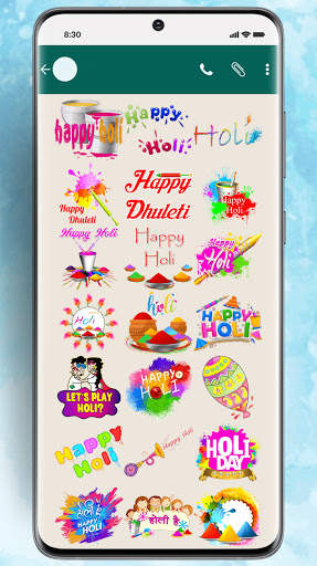 Happy Holi Sticker App for WhatsApp screenshot 5
