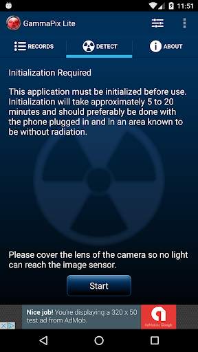 GammaPix Lite - Gamma Radiation Detector screenshot 1