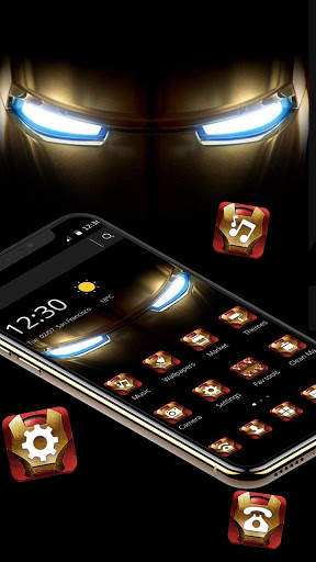 Iron Eyes Hero Tech Theme screenshot 4