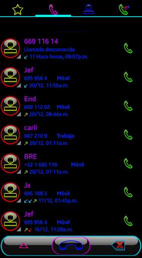 THEME SWIPE DIALER GLOW COLORS screenshot 3