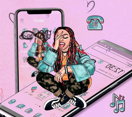 Hip Hop Fashion Crazy Girl Theme screenshot 2