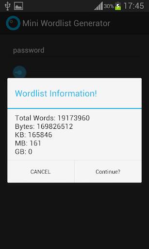 Mini Wordlist Generator स्क्रीनशॉट 3