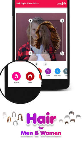 Hair Styler: The Hair Style Photo Editor App 3 تصوير الشاشة