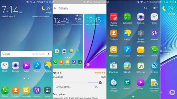 Note 5 Galaxy Launcher Theme screenshot 1