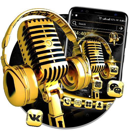 Gilt Music Launcher Theme 1.0.0