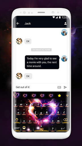 Glow Keyboard Theme स्क्रीनशॉट 2