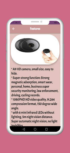 A9 wifi mini camera guide स्क्रीनशॉट 1