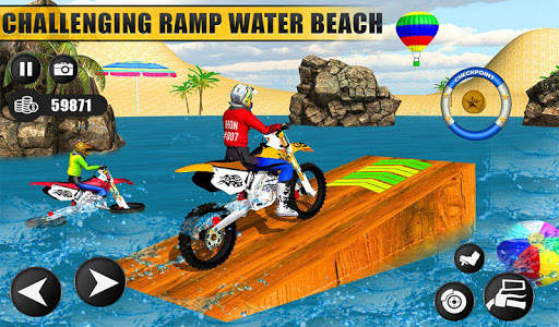 Beach Water Surfer Dirt Bike: Free Racing Games 3D screenshot 11