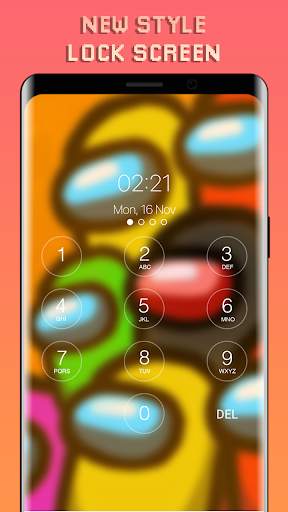 Lock Screen For Among Us & Wallpapers 4 تصوير الشاشة