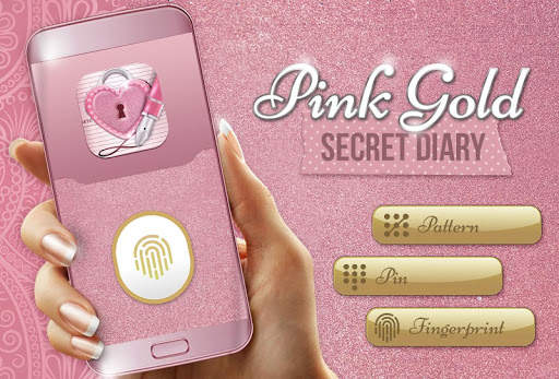 Rose Gold Secret Diary With Lock screenshot 5