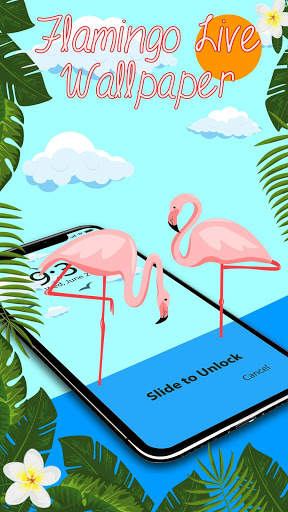 Charming Flamingo — APUS Live Wallpaper screenshot 4