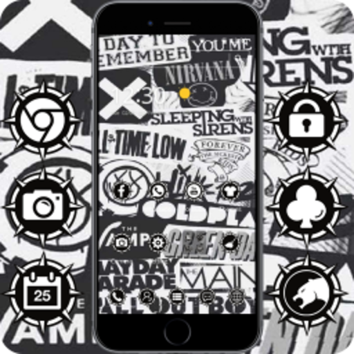 white wallpapers icon