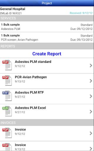 EMLab P&K LabServe® Mobile screenshot 1