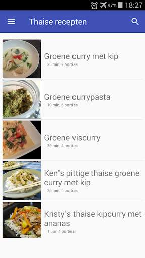 Thaise recepten app nederlands gratis screenshot 1
