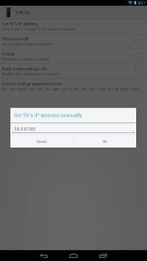 Touchpad remote for Samsung TV screenshot 6