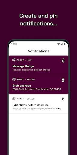 Pinnit - Create & pin notifica screenshot 1
