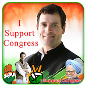 Congress Party Photo Frame Maker icon