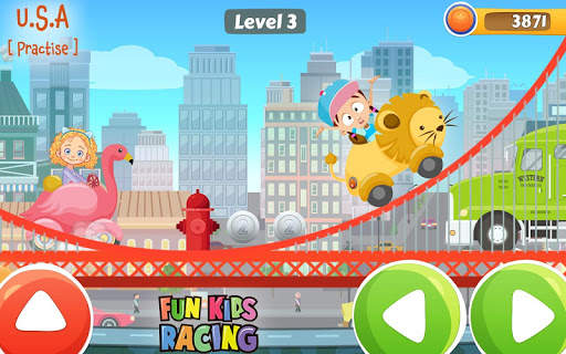 Kids racing game - fun game screenshot 1