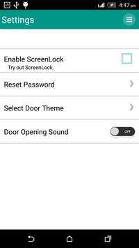 Door Lock screen screenshot 1