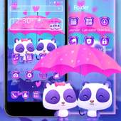 Cute Pink Couple Panda Theme 1.1.3