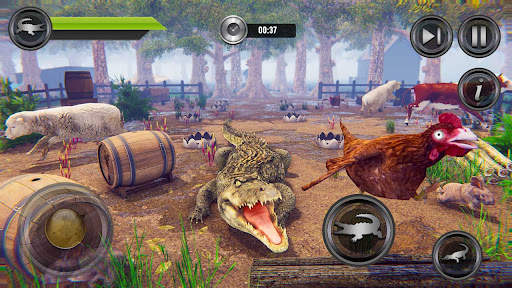 Angry Crocodile Wild Attack 3D screenshot 2