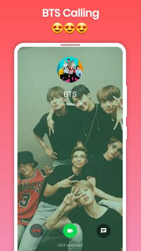 BTS Video Call : Fake Video Call BTS screenshot 1
