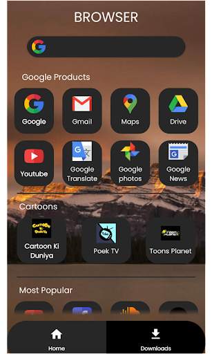 Red Browser screenshot 1