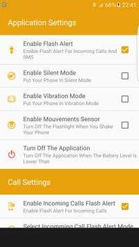 Flashlight Alerts on Call, SMS screenshot 4