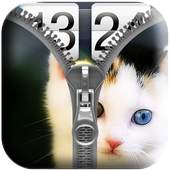 Cat Zipper Screen Lock 3.9