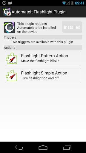 AutomateIt Flashlight Plugin screenshot 1