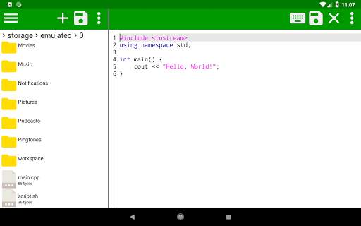 C/C   Editor screenshot 3