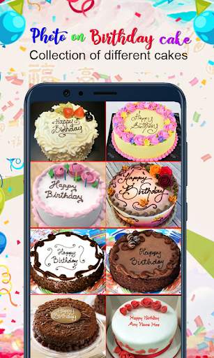 Name on Birthday Cake – Photo, Special wishes screenshot 1